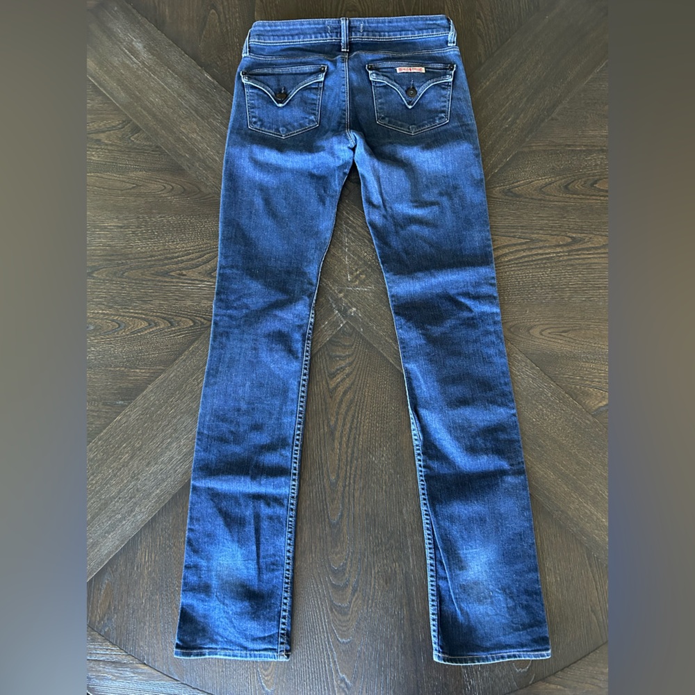 Hudson Jeans Women's Low Rise Boot Cut in Deep Blue - Picture 3 of 7
